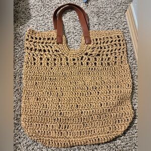 Banana Republic Brown Woven Tote